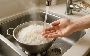 روش پخت برنج آبکشی