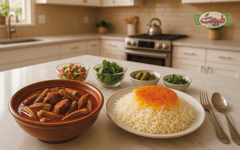 طرز تهیه خورش بامیه