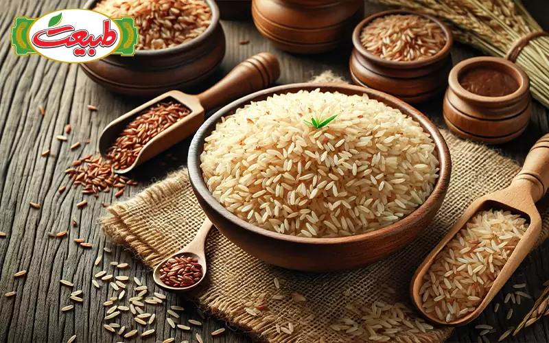 لاغری با برنج قهوه ای