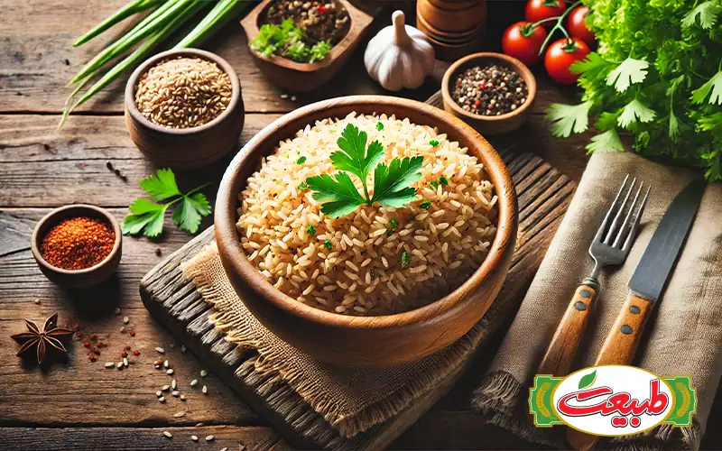  طرز پخت برنج قهوه‌ای به دو روش کته و آبکش