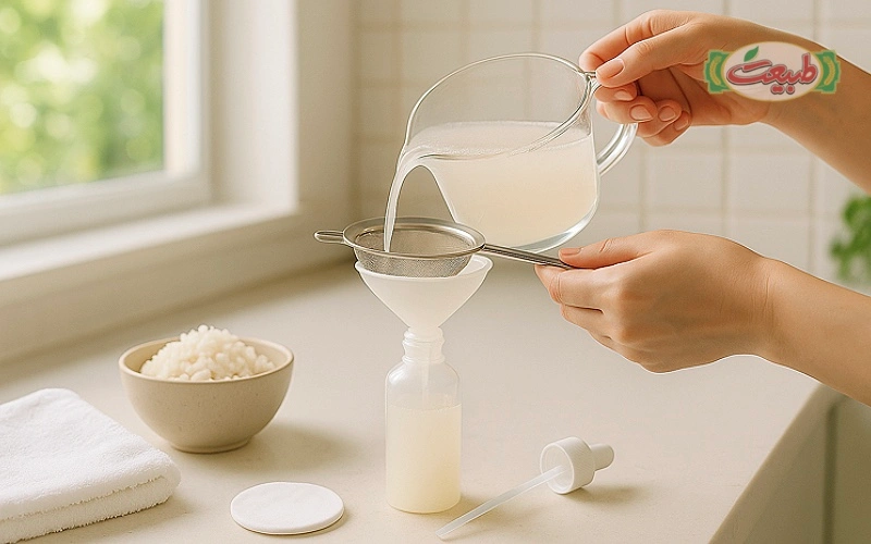 خواص آب برنج برای لک صورت