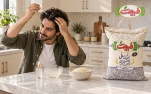 خواص اب برنج برای مو