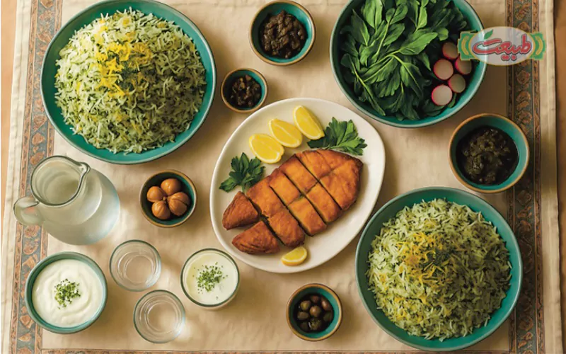 سبزی پلو